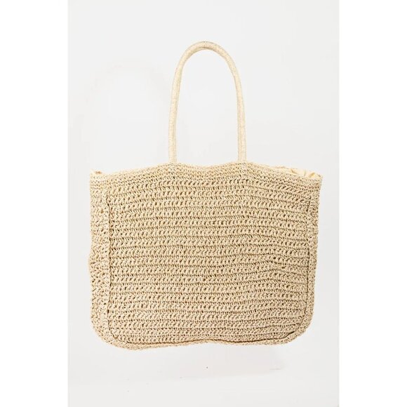 Fame Flower Braided Tote Bag - Picture 2 of 5